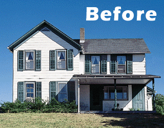 New siding before and after pictures, we removed aluminum siding and installed insulated vinyl siding