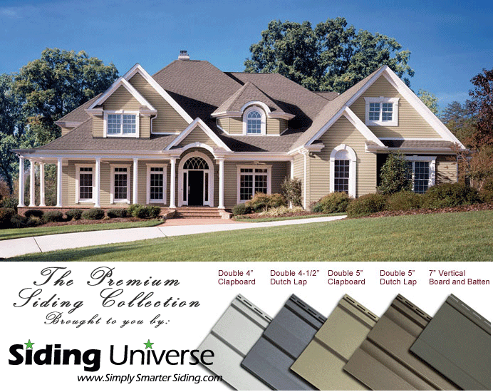 See the new siding, soffit, trim and gutters here.  Your house could look this great too!